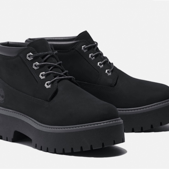 🥾🖤Timberland Women's Stone Street Platform Waterproof Chukka Boot - Picture 2 of 8